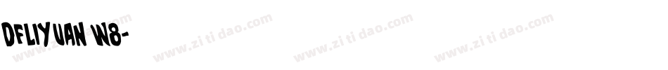dfliyuan w8字体转换